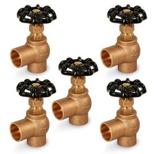 Midline Valve 96343-5 Globe Style Angle Stop Valve, Lead-Free 1/2 in. Sweat C...