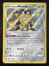 Pokemon Galarian Meowth Shining Fates Shiny Vault Holo Rare SV086/SV122 on eBay