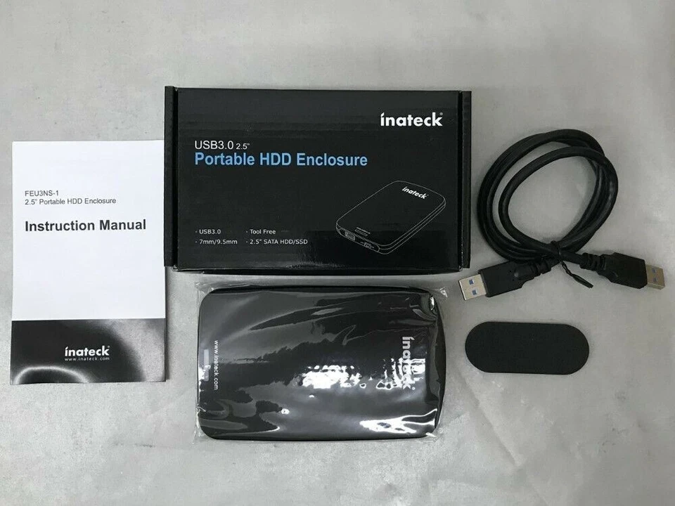 QTY: 10 Inateck (FEU3NS-1) Portable 2.5" HDD/SSD Enclosure - Image 2 of 4