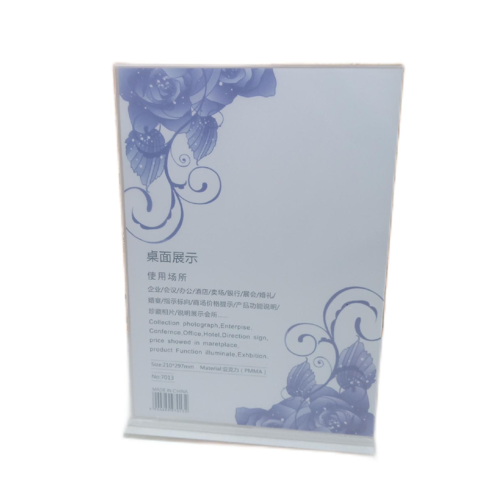 Methacrylat-Aussteller Ständer A4 Menükartenhalter Restaurants Halterstellen 6 S