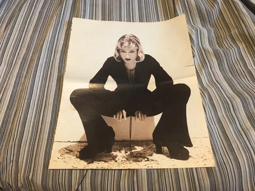 MAGAZINE ONE-PAGE  POSTER WITH MADONNA