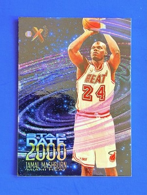 1996-97 Skybox E-X 2000 Jamal Mashburn Heat Star Date Rookie Insert Card #11