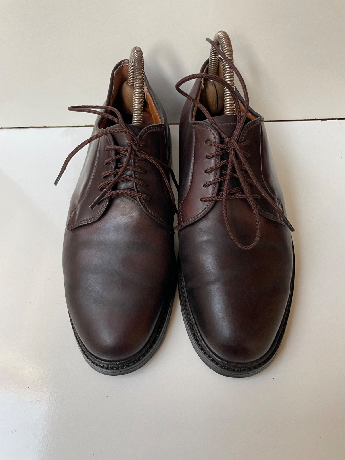 Alden 990 Color 8 Shell Cordovan Plain Toe Blucher