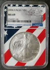 2006 $1 American Silver Eagle Dollar NGC MS69