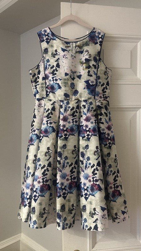 Pippa & Julie white floral dress, size 14