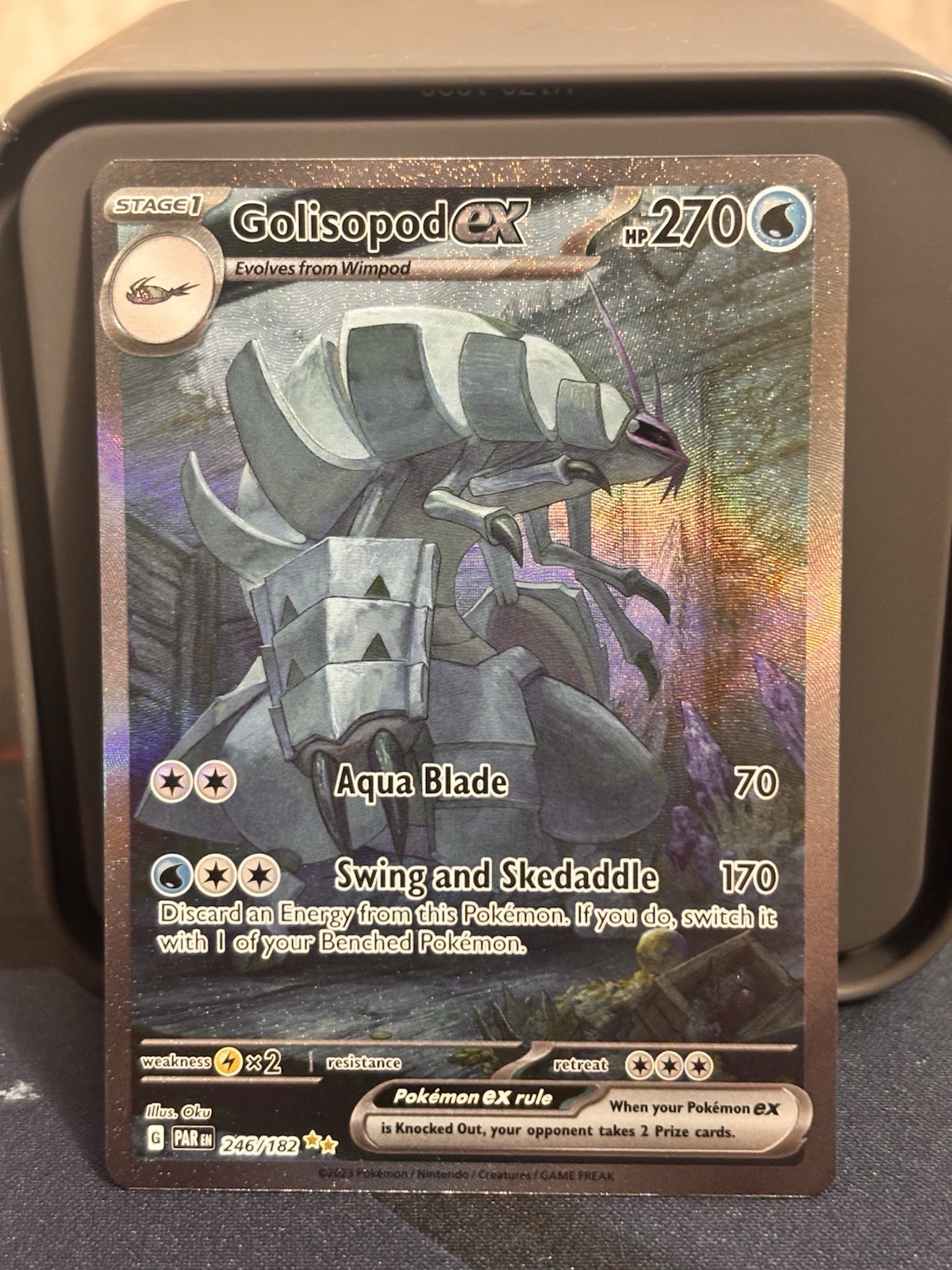 The Pokémon Company Golisopod ex #246/182 SV04 Paradox Rift SIR Holo English