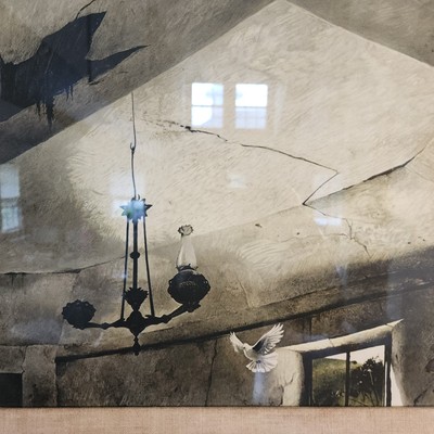 Rare Large ANDREW WYETH LITHOGRAPH PRINT 
