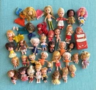 Vintage Mini Doll Lot Little Kiddles Clones & Accessories 40 + 1960s 1970s