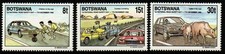BOTSWANA SG706/8 1990 FIRST NATIONAL ROAD SAFETY DAY MNH