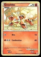 Pokemon Tcg Growlithe #65 Pokemon HeartGold & SoulSilver LP on eBay