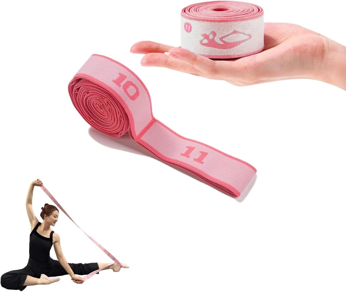 Sangle De Yoga Youth Gym - Couleur Rose - 100% Coton