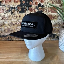 Municipal Sport Utility Gear Black Cotton & Mesh Slide Back Cap/NWOT