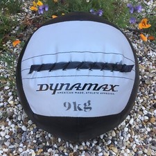 Dynamax Fitness 9kg Medicine Ball Black Grey Workout Ball American Made