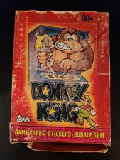 1982 Topps Donkey Kong Game Card & Stickers 36 Unopened Wax Packs Box