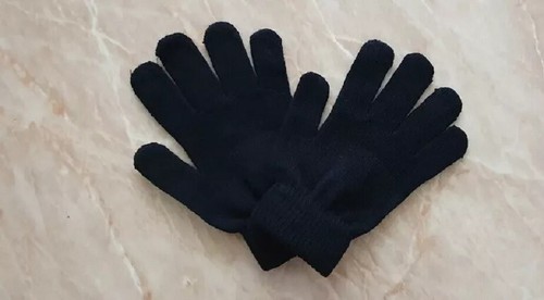 Paar Herren Damen Schwarz Magic Warm Stretch Winter Thermo Handschuhe Radfahren. - Bild 2 von 3