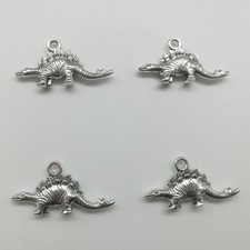 8/20/50pc dinosaur antique silver charms pendants jewelry DIY 26 14mm