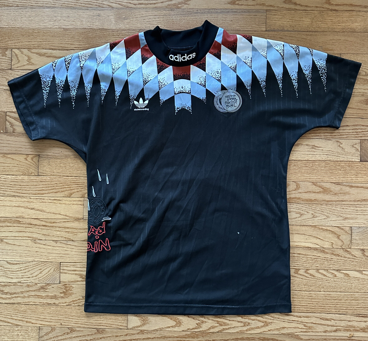 Adidas Miles Silvas 95 Skateboarding Jersey Top Size Large