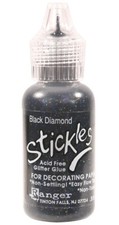 Ranger Stickles Glitter Glue 0.5oz - Black Diamond