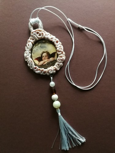 jewel little child baby necklace angels talisman medallion pendant amulet charm - Picture 8 of 12