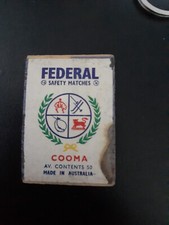 Australian Federal Matchbox Label Coats of Arms towns & cities cooma