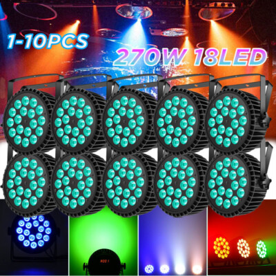 270W 18LED Par Light RGBW Stage Bar Wash Lighting DMX DJ Disco Party Show Light