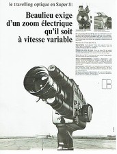 PUBLICITE ADVERTISING 0117  1971  Beaulieu caméra Travelling optique super 8