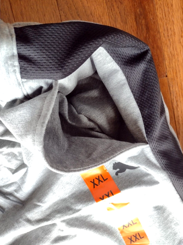 Puma XXL Sweat Pants Gray with Black Stripe Athletic Training Stretchlite Soft - Picture 5 of 9