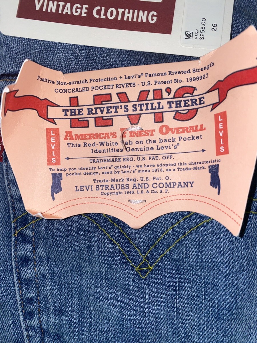 Levi's 1950 Vintage Clothing LVC 701 High Waisted Jeans Levi's 1950 Vintage Clothing LVC 701 High Waisted Jeans