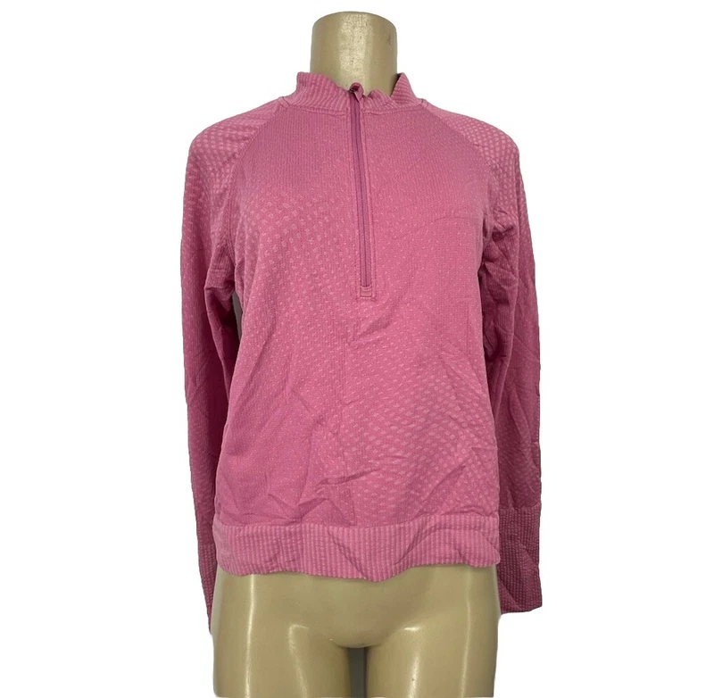 lululemon restless cropped 1/2 zip pullover stretchy d15 