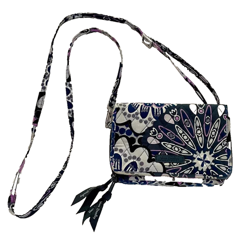 VERA BRADLEY 3 in One  RFID Wallet Crossbody Mimosa Medallion Bag