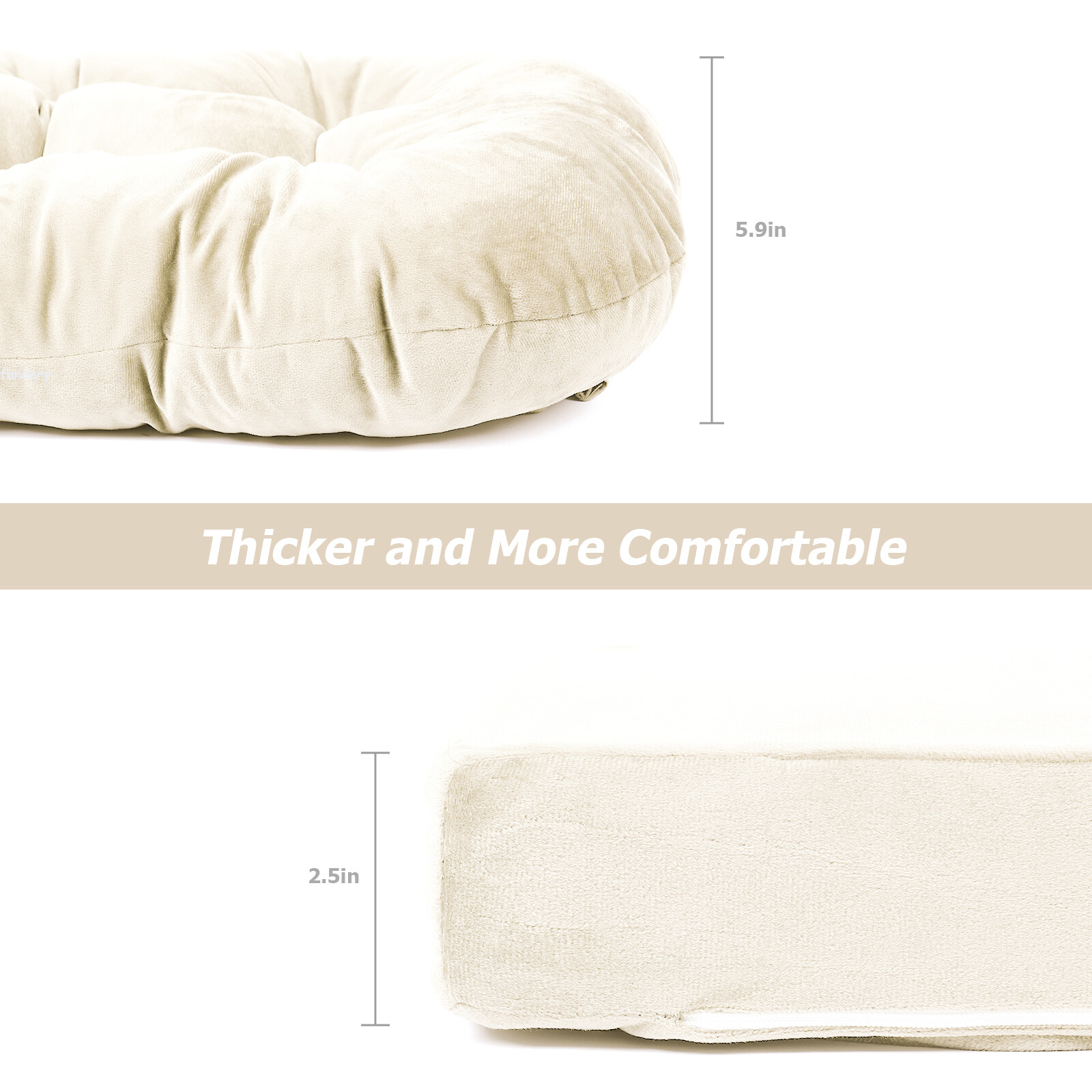 Velvet Cotton Cushion Set 5Pcs Baby Nursery Glider Rocking Chair