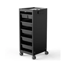 TASALON New Salon Trolley Cart with Wheels for Extra Storage, 5 Drawers & Dry...