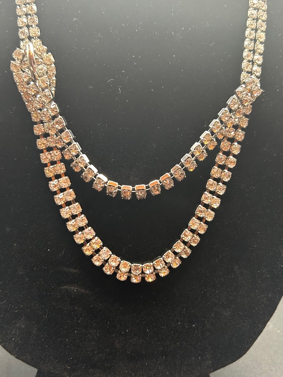 Yves Saint Laurent ゴールド チェーンベルト✧︎*。美品 Vintage YSL Yves Saint Laurent Rhinestone Chain Belt or
