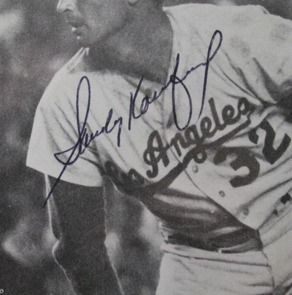 Sandy Koufax LA Dodgers HOF Signed 5x5 Newspaper Cut Autographed Photo Auto PSA - Image 2 of 4