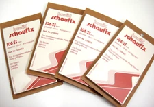 Hawid Schaufix Clear Stamp Mounts 106/55 Lot of 4 Packs Comm. Blocks (m69)