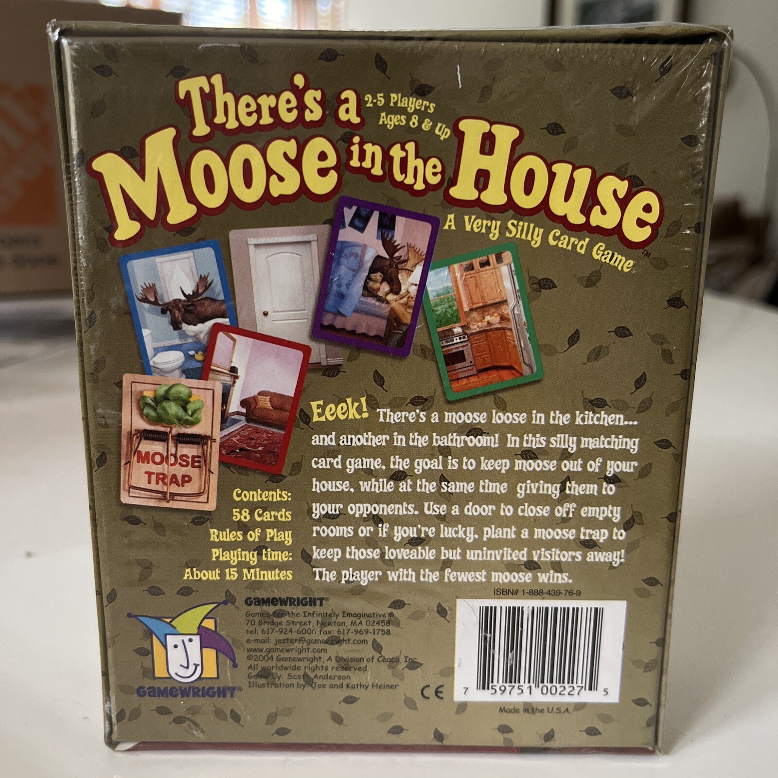 THERE'S A MOOSE IN THE HOUSE CARD GAME COMPLETE eBay