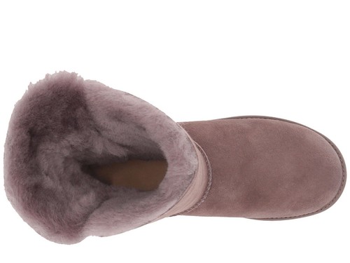 UGG Australia Women's Sz 5.5 Classic Cuff Short Boots Suede 1016418 Gray NIB - Picture 7 of 10