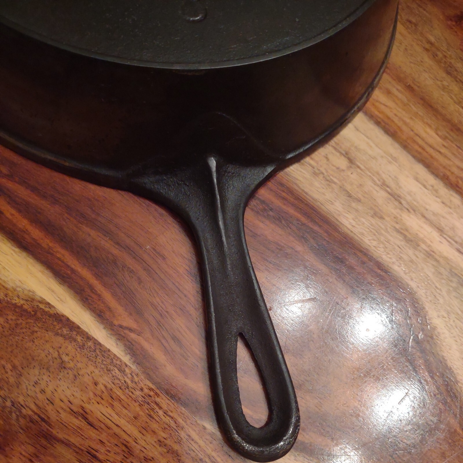 "ERIE" Cast Iron Skillet 8, Plated, 707, 3rd Series, Circa 18801905