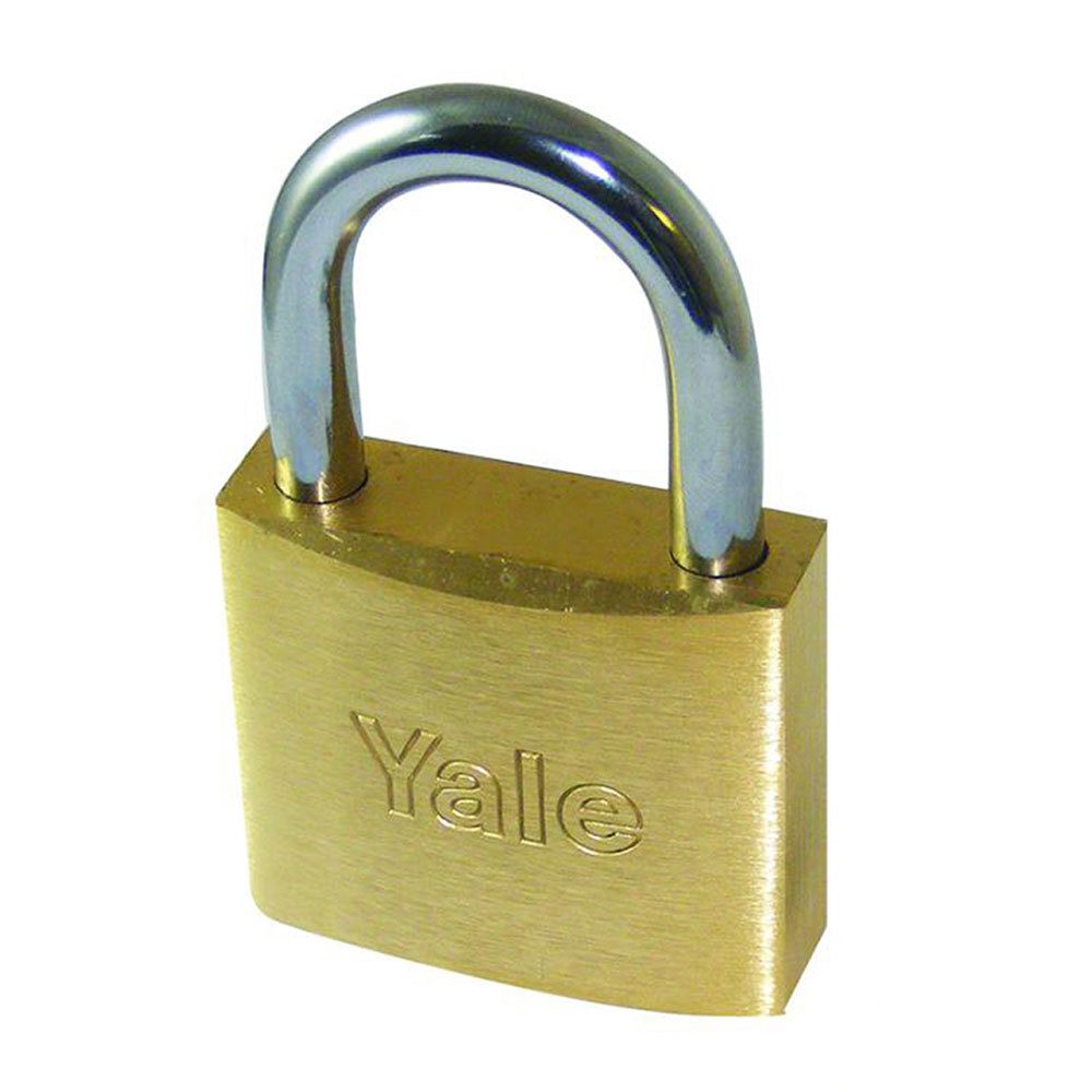 Yale 750 Brass Padlock 50mm Steel Shackle (B-750)