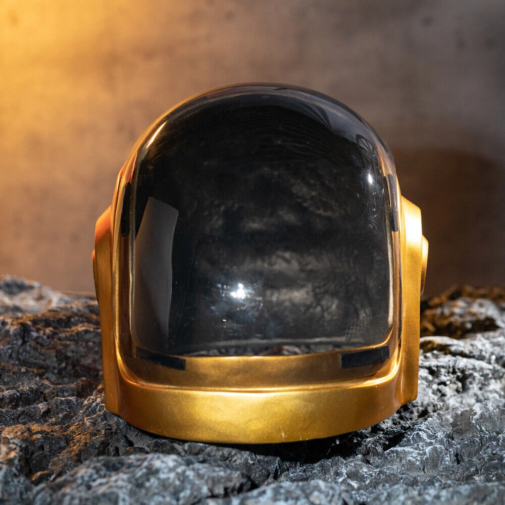 Xcoser Daft Punk Guy-Manuel Helmet 1:1 Cosplay Mask Resin Props Gold  Halloween | eBay