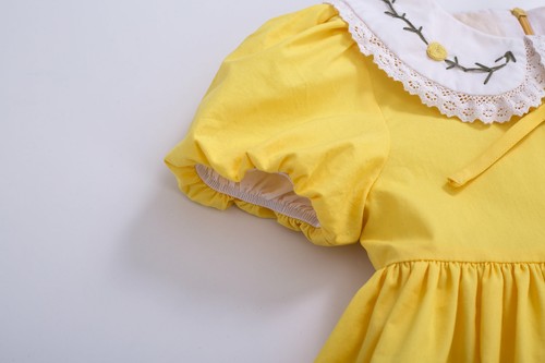 Girls Vintage Easter Dress 2 3 4 5 6 8 10 12 Lace Party Prom Dress w/ Hairband - Picture 8 of 11