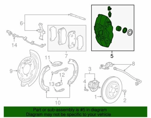 Conjunto de pinza de freno de disco genuina GM 2015-2019 Chevrolet Corvette Z06 84207620 Foto 2 de 2