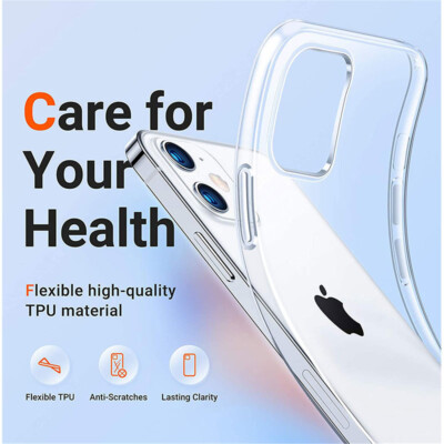 Case For iPhone 16 15 14 11 12 13 XS 7 SE Ultra Thin Clear Back Cover Phone Case
