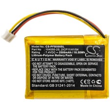 2500mAh Battery For Philips B5/12,Fidelio B5;P/N:104050-2S;2ICP11/41/54,18.5Wh