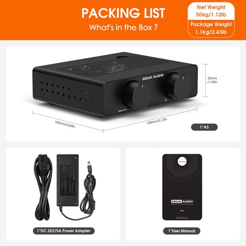 Douk Audio A5 HIFI TPA3255 Digitalverstärker mit 32V/5A Netzteil - Bild 9 von 9