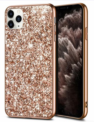 New Iphone 11 Pro Max Case Glitter Sparkle Bling Shiny Cover For Girl Rose Gold Ebay