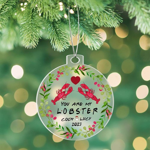 🎁Christmas Gift For Her, Personalized Christmas Ornament, You Are My Lobster! - Picture 5 of 28