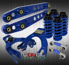 For 94-01 Acura Integra Suspension Control Arm Coilover Sleeves Camber Kit Blue For 94-01 Acura Integra Suspension Control Arm Coilover Sleeves Camber Kit Blue