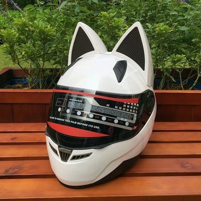 Cat Helmet With Ears Motorcycle Catwoman Cool Biker Women ...