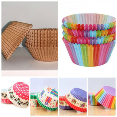 100 Stck./Posten Cupcake Liner Papier Cup Kuchen Backen Tasse Muffin Formen Kuchen Form